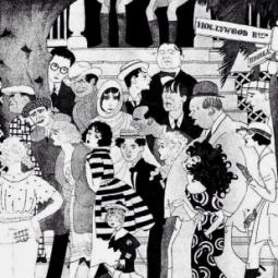 Croquis de Ralph Barton propriétaire de la maison